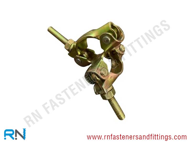 Pressed Double Coupler Fixed -, 48 x 48 mm - HDG, BZP