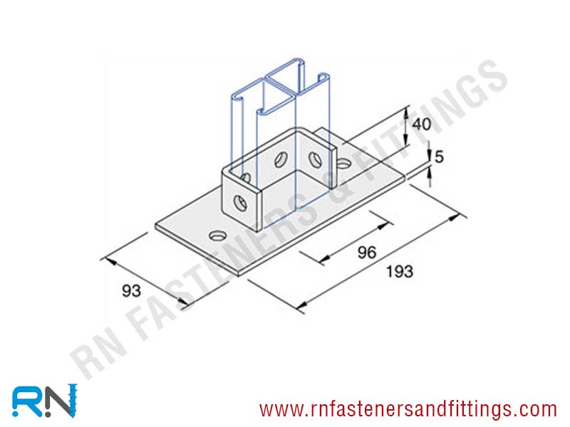 Double Channel Base Plate